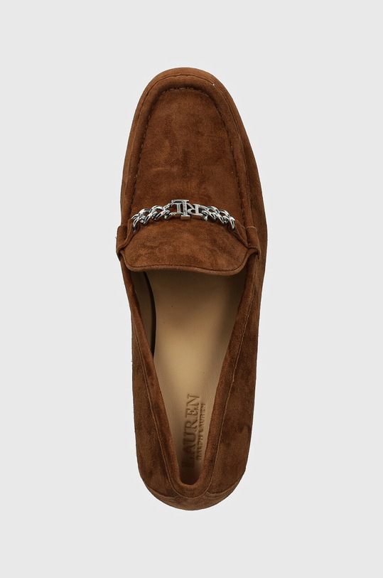 Lauren Ralph Lauren tocuri din piele intoarsa Winslet maro 802942574005.200