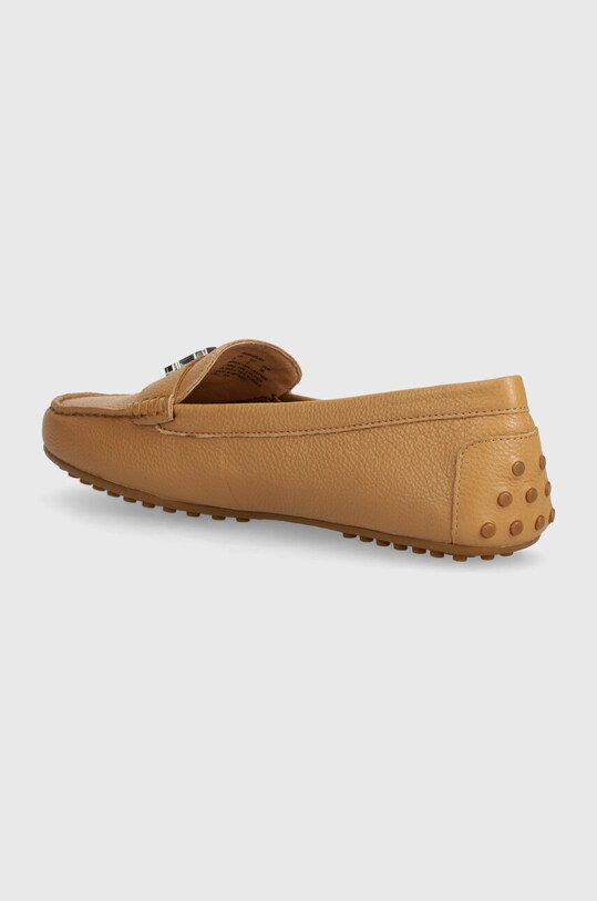 Încălțăminte Lauren Ralph Lauren mocasini de piele Barnsbury 802942768010.260 bej
