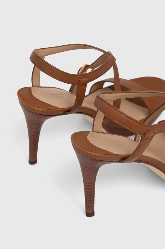 Lauren Ralph Lauren sandały skórzane Kerri brązowy 802942777002.270