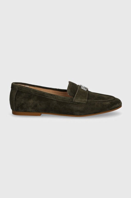 Semišové mokasíny Lauren Ralph Lauren Averi III 802946809003.301 zelená AW24