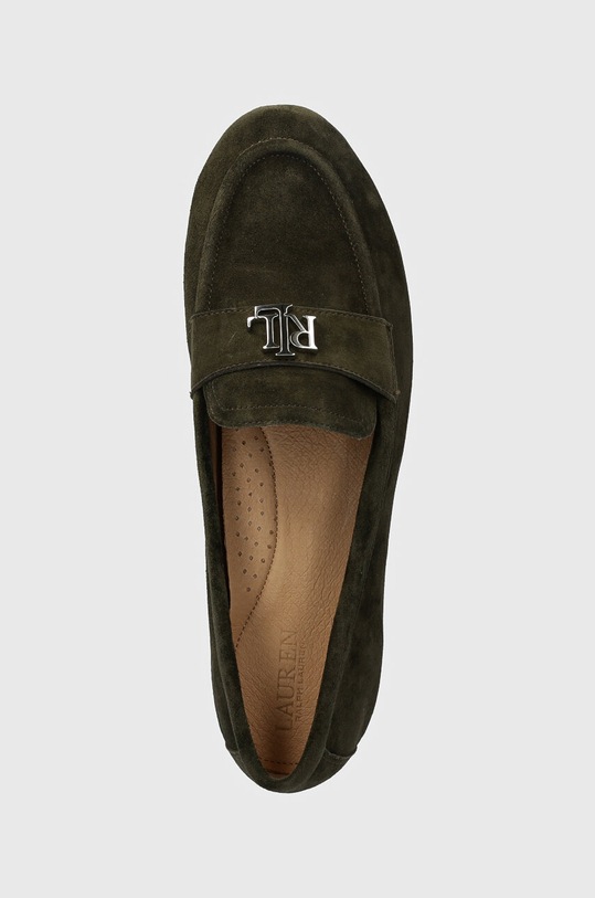 Semišové mokasíny Lauren Ralph Lauren Averi III zelená 802946809003.301