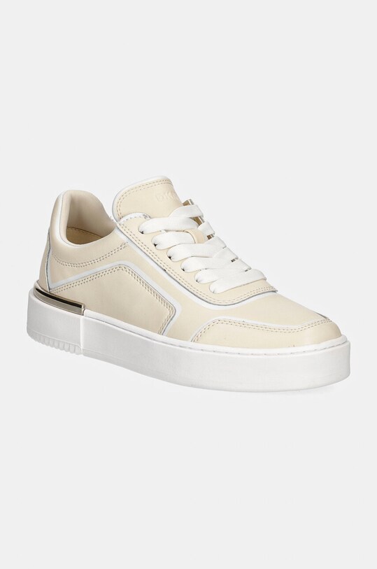 Dkny sneakersy skórzane Baylor płaska beżowy K3491306.IQ3