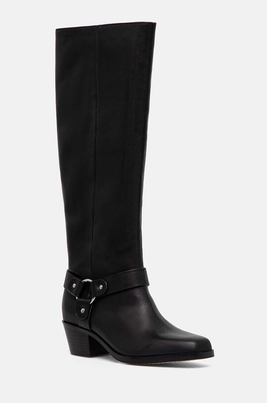 Шкіряні чоботи Dkny Stace без утеплення чорний K2436059.BLK