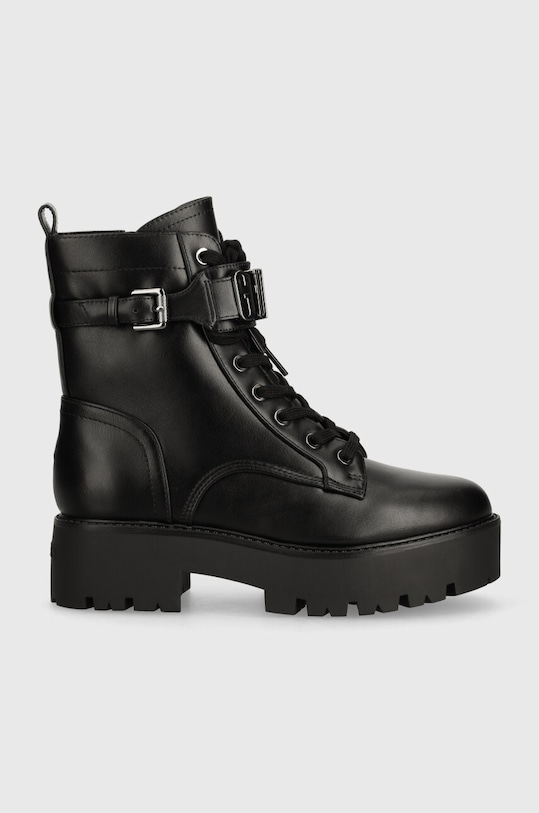 Μποτάκια εργασίας Guess VAIRES FLTSOM.ELE10.BLACK μαύρο AW24