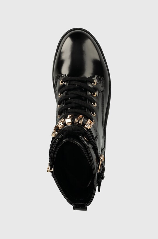 Guess botine VAIRES negru FLTSOM.PAT10.BLACK