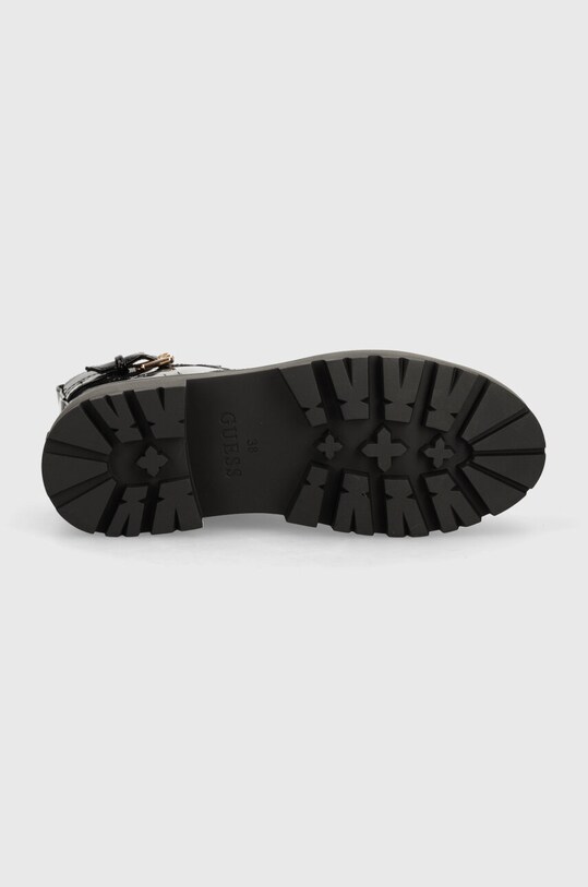 Guess botine VAIRES FLTSOM.PAT10.BLACK negru