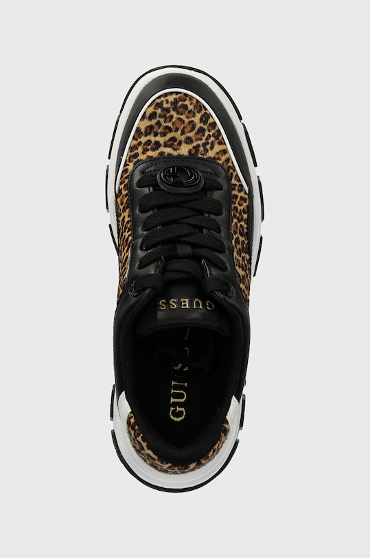 Guess sneakersy BERRETT czarny FLTBER.PEL12.LEOPA