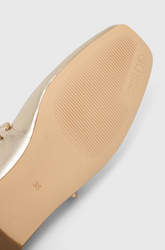 Kožené baleríny Guess LEVY FLTBLE.LEM02.GOLD zlatá