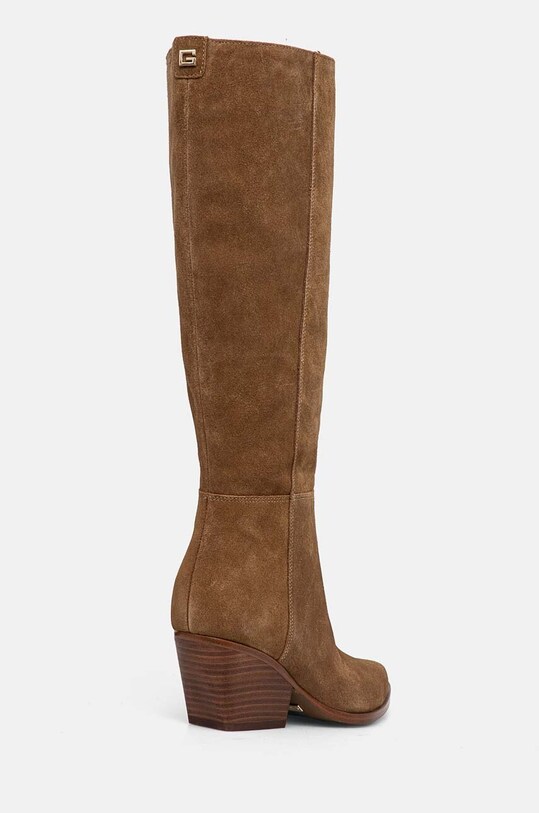 Încălțăminte Guess cizme din piele intoarsa CALLY FLTCAL.SUE11.BROWN maro