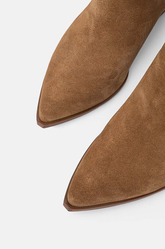 Guess cizme din piele intoarsa CALLY FLTCAL.SUE11.BROWN maro