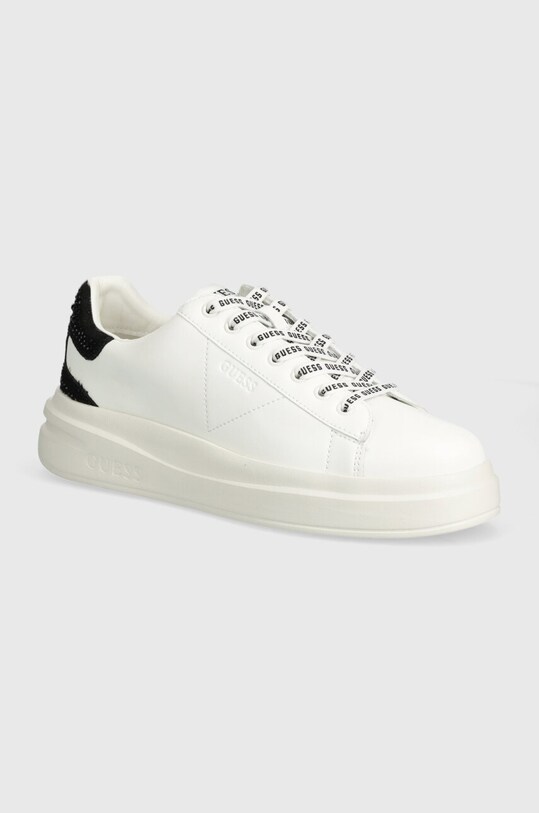 Tenisice Guess ELBINA sintetički bijela FLTELB.LEA12.WHBLK