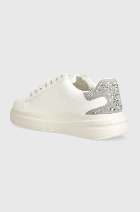 Παπούτσια Δερμάτινα αθλητικά παπούτσια Guess ELBINA FLTELB.LEA12.WHGRE λευκό