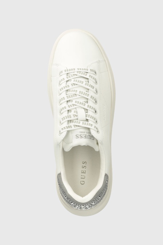 Δερμάτινα αθλητικά παπούτσια Guess ELBINA λευκό FLTELB.LEA12.WHGRE