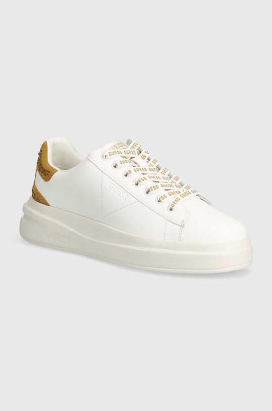 Guess sneakers din piele ELBINA piele alb FLTELB.LEA12.WHIGO