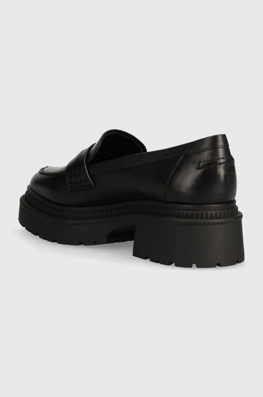Boty Kožené mokasíny Guess FINDA FLTFIN.LEA14.BLACK černá