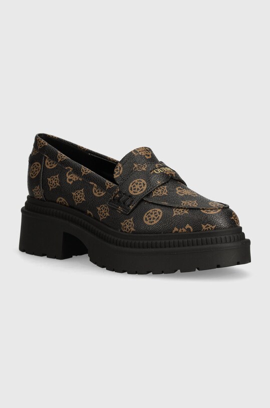 Mokasíny Guess FINDA2 imitace kůže hnědá FLTFI2.FAL14.BROWN