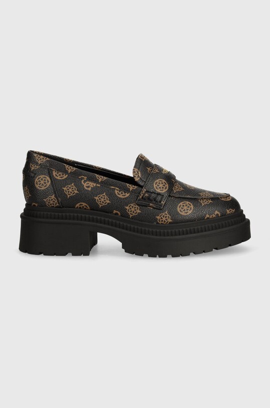 Mokasíny Guess FINDA2 FLTFI2.FAL14.BROWN hnědá AW24