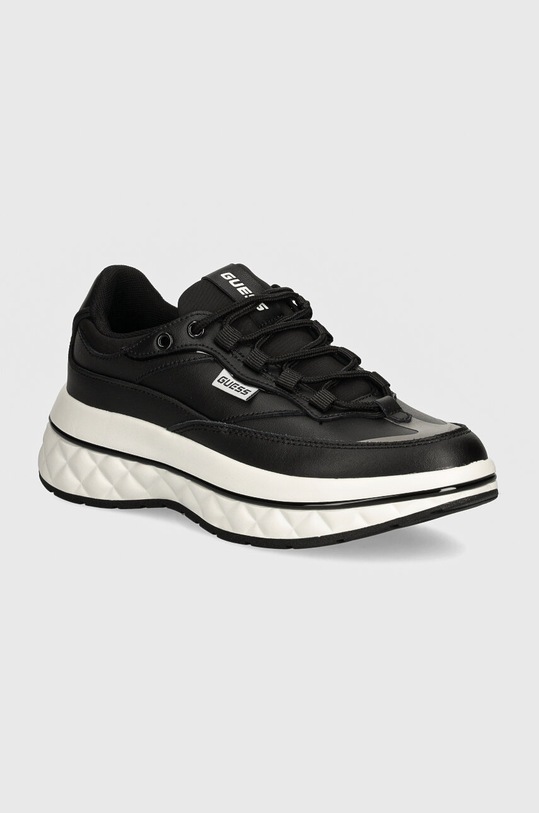 Tenisky Guess KYRKI imitace kůže černá FLTKYR.LEA12.BLACK