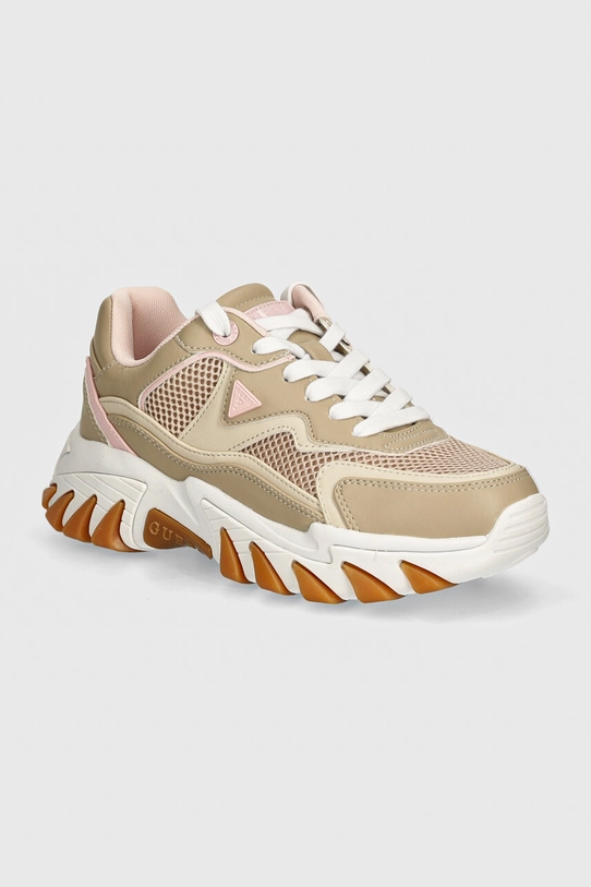 Guess sneakersy NOWAH imitacja skóry licowej beżowy FLTNOW.ELE12.SAND