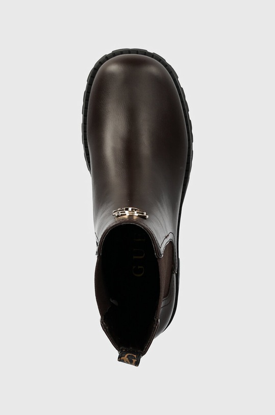 Boty s gumou Guess RINNA hnědá FLTRNN.FAL10.BROWN