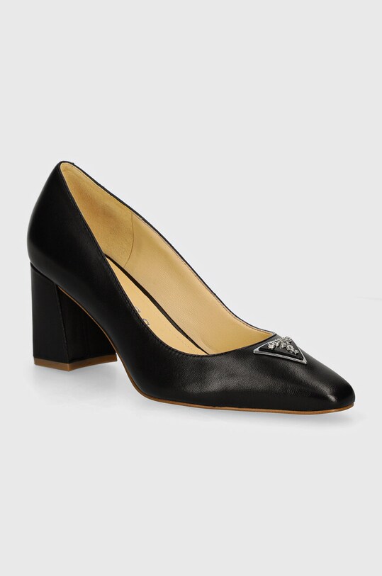 Guess scarpe décolleté VARLAY2 pelle fiore nero FLTVR2.LEA08.BLACK