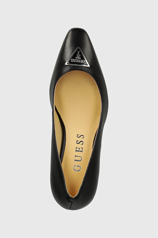 Kožené lodičky Guess VARLAY2 černá FLTVR2.LEA08.BLACK