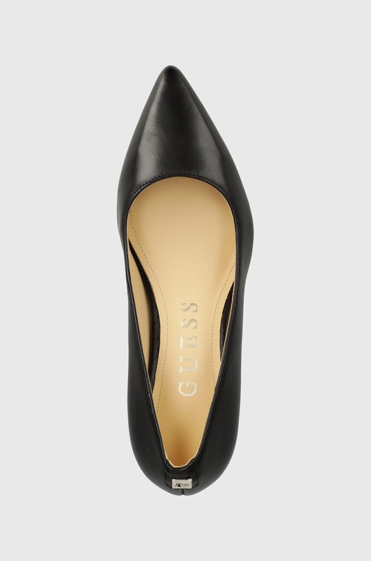 Kožené lodičky Guess ZANLY černá FLTZAN.LEA08.BLACK