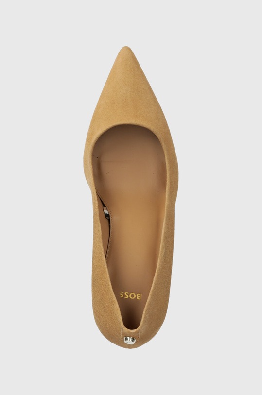 BOSS magassarkú cipő velúrból Janet bézs 50512898.260