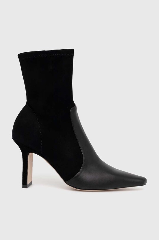 Μποτάκια BOSS Safra 50523340.001 μαύρο AW24