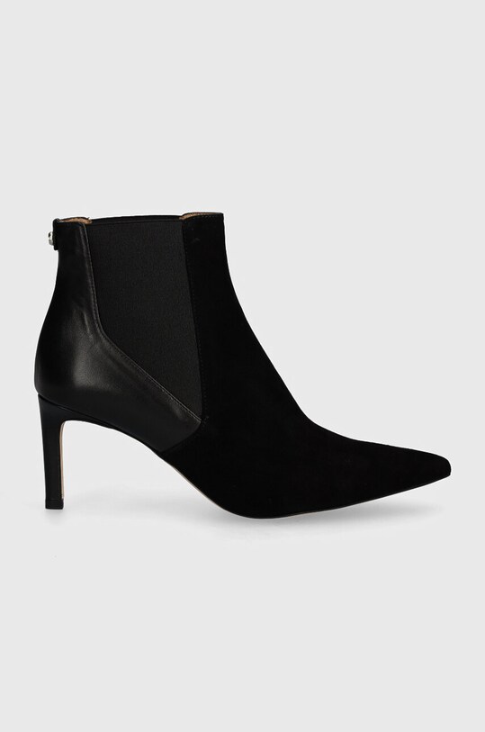 Шкіряні черевики BOSS Janet 50523359.001 чорний AW24
