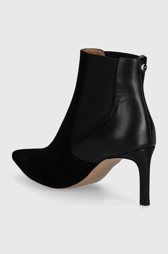 Obuv Kožené členkové topánky BOSS Janet 50523359.001 čierna