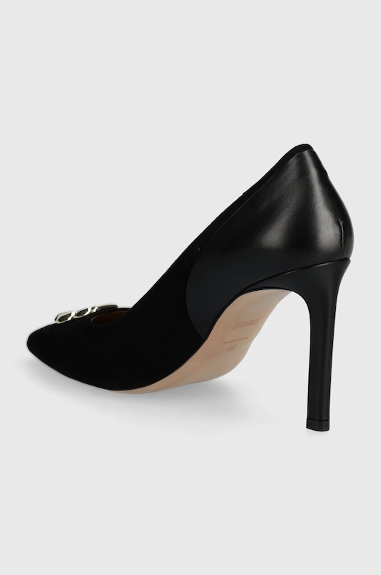 Boty Semišové lodičky BOSS Janet 50523385.001 černá