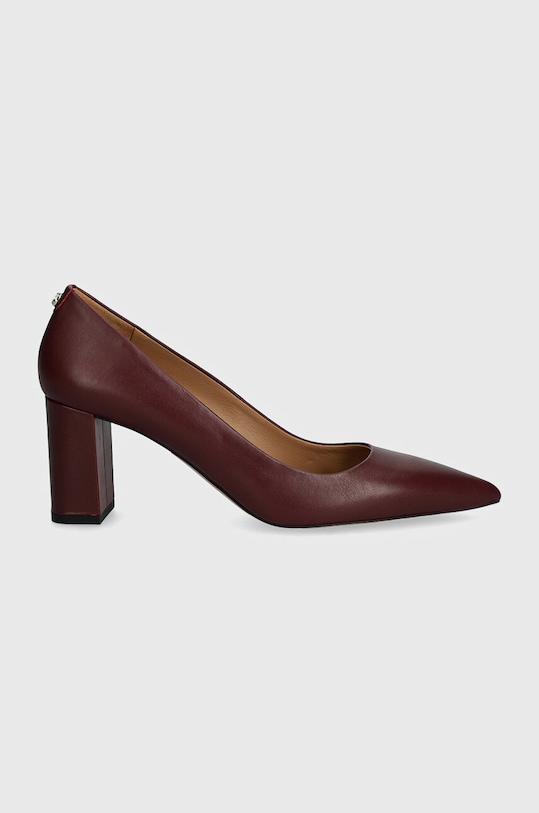BOSS pantofi de piele Janet 50530743.605 burgundia AW24