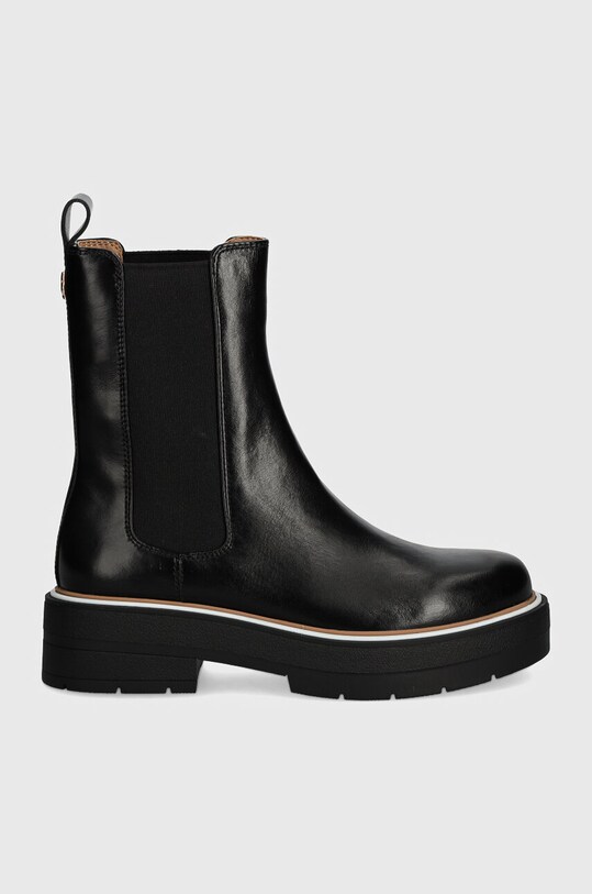Шкіряні черевики BOSS Rebby 50523611.001 чорний AW24