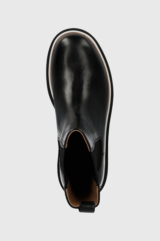Kožené topánky chelsea BOSS Rebby čierna 50523611.001