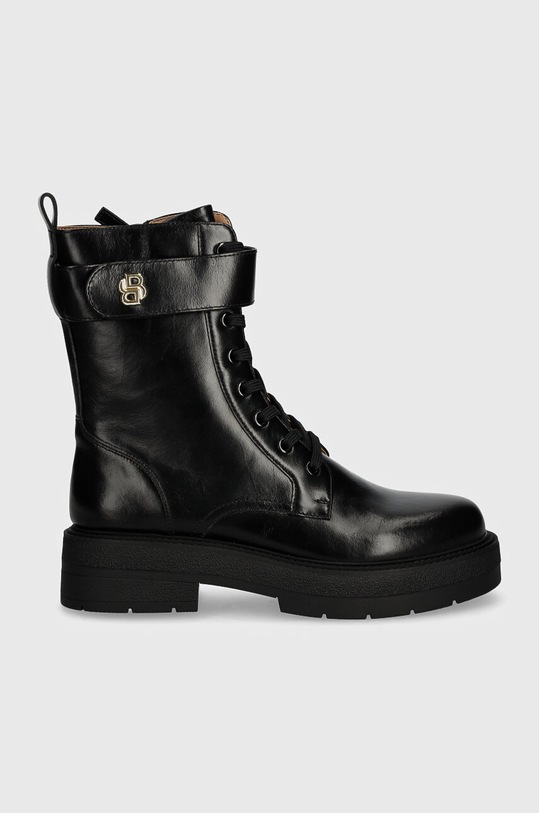 Kožené workery BOSS Rebby 50523612.001 černá AW24
