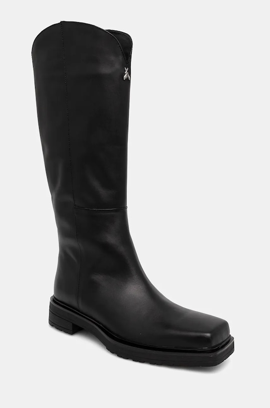 Δερμάτινες μπότες Patrizia Pepe 8Y0096.L078.K103 μαύρο AW24