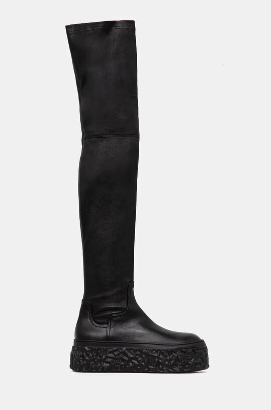 AGL kozaki skórzane Magma Boot D776502PGK06891013 czarny AW24