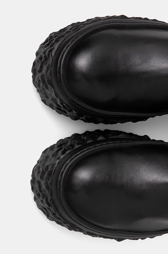 Kožené čižmy AGL Magma Boot D776502PGK06891013 čierna