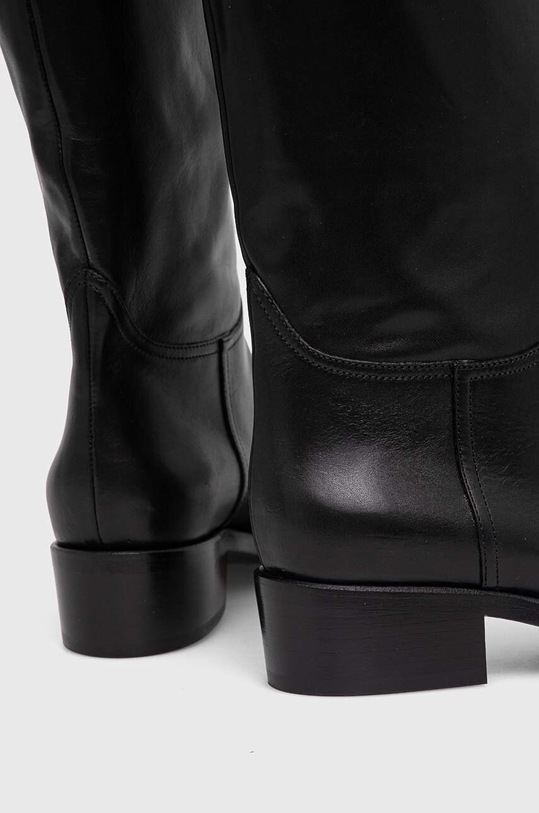 AGL kozaki skórzane Georgia czarny D777501PCDESER0000