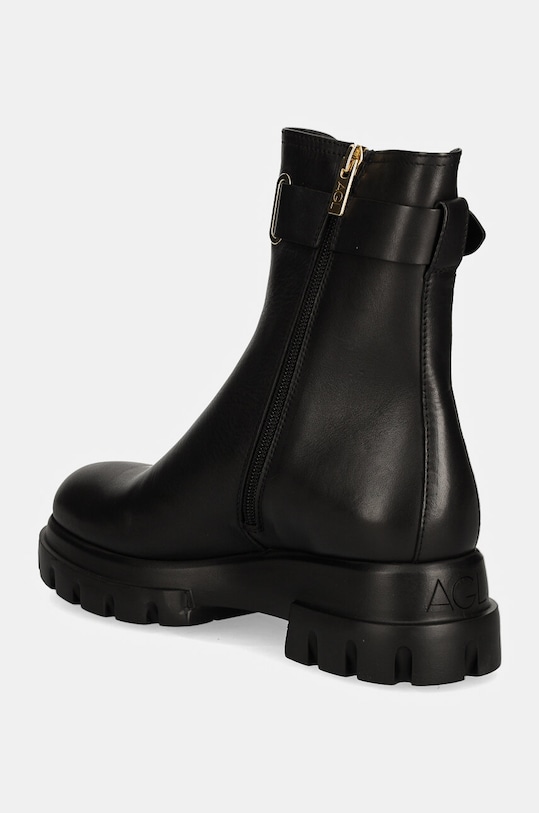 Obuv Kožené členkové topánky AGL Chunky Lowboot D756593PGKA2131013 čierna