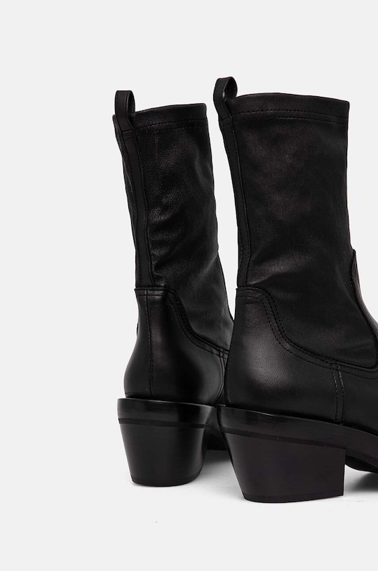 AGL botki skórzane Mota czarny D775500PGK06891013