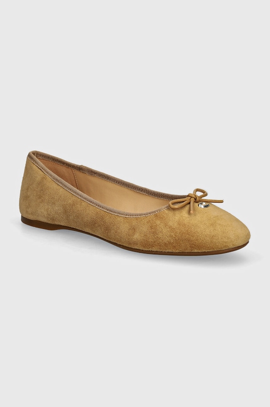 Coach baleriny zamszowe Abigail beżowy CU160.NM5