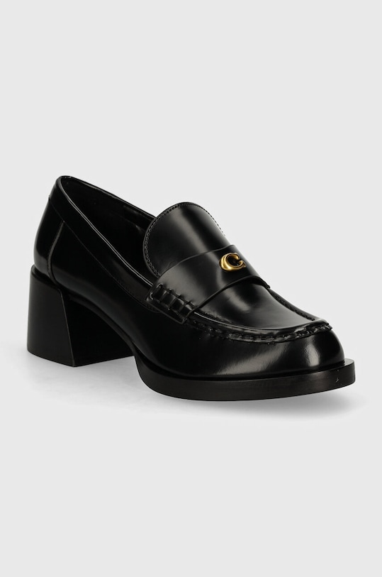 Δερμάτινες γόβες Coach Natalie 5-8 cm μαύρο CU228.BLK