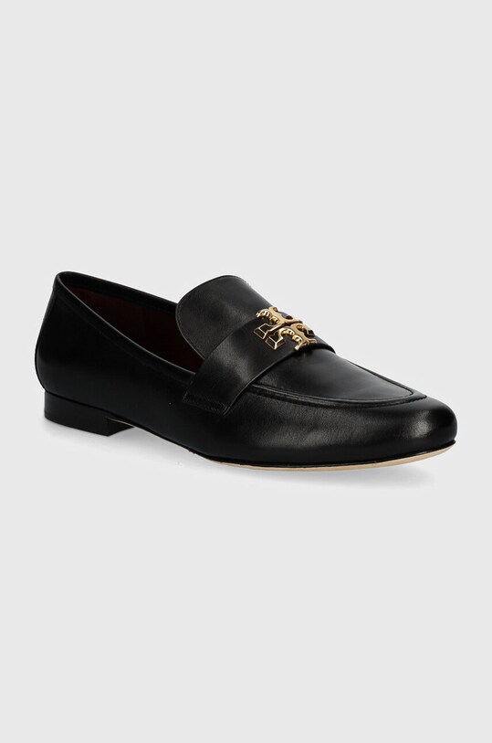 Кожени мокасини Tory Burch Eleanor Loafer гладка кожа черен 158204.006