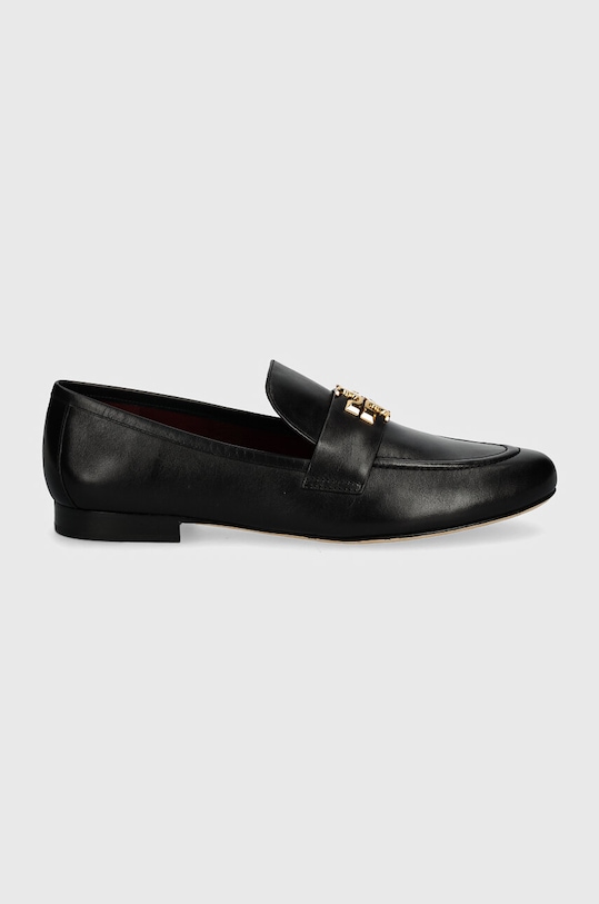 Tory Burch mocasini de piele Eleanor Loafer 158204.006 negru AW24
