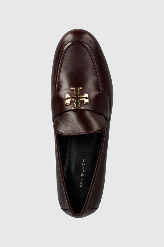 Кожени мокасини Tory Burch Eleanor Loafer бордо 158204.500