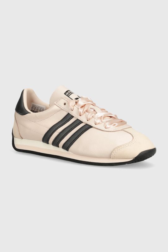 Kožené tenisky adidas Originals Country OG plochá ružová ID1416