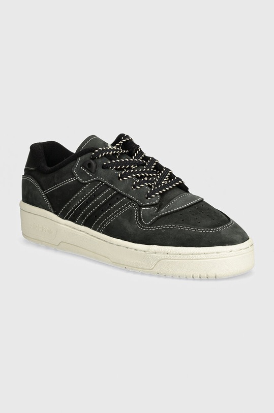 adidas Originals sneakersy zamszowe Rivalry Low płaska czarny IF4657
