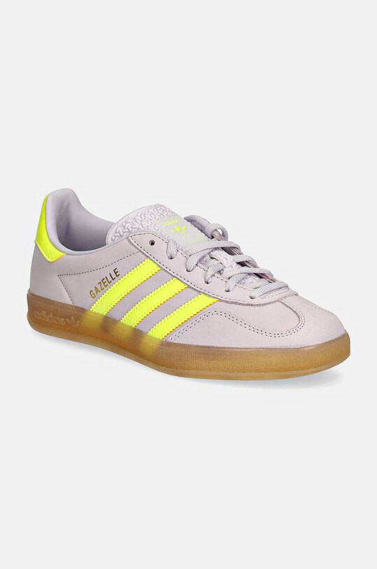 adidas Gazelle Indoor Silver Dawn Solar Yellow IH5492 violet AW24